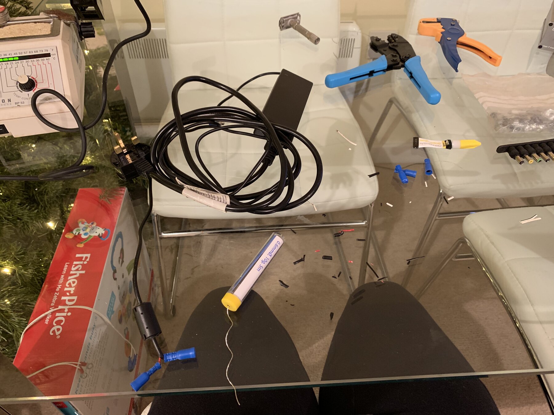 Building the Trends Audio gel-battery supply connection